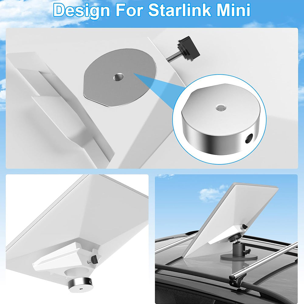 Adjustable Magnetic Car Mount for Starlink Mini view 2