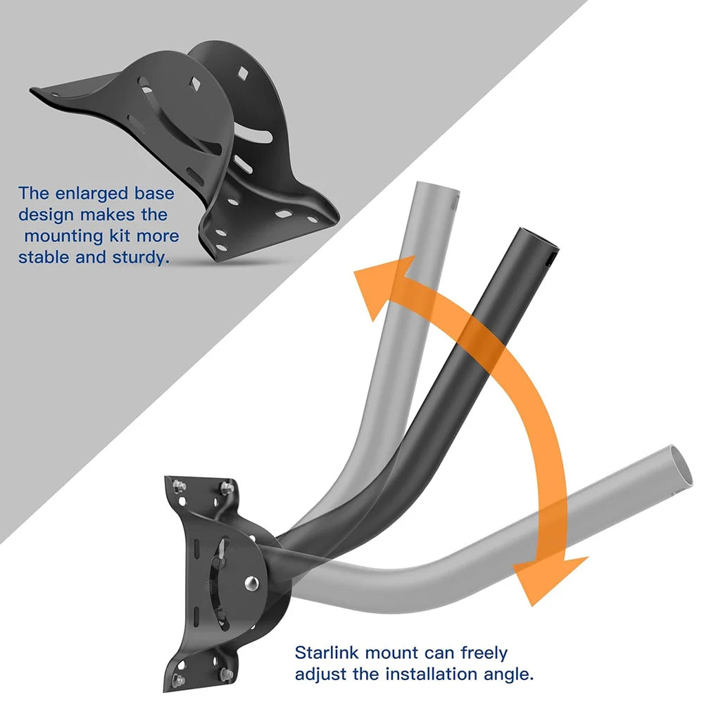 Adjustable Roof Wall Mount for Starlink Gen 2 view 3