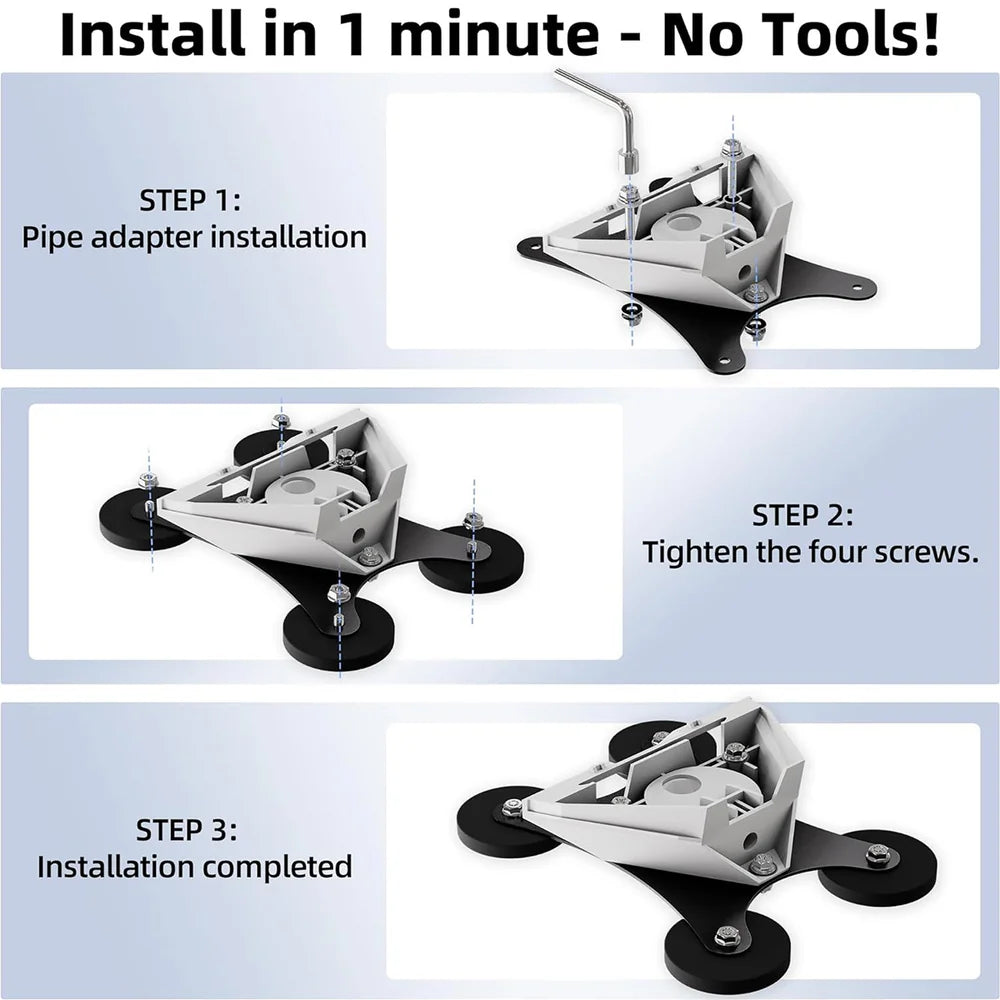 Starlink Mini No-Drill Magnetic Car Mount 2025 view 3