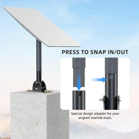 Adjustable Roof Pole Mount for Starlink Gen 2 view 2
