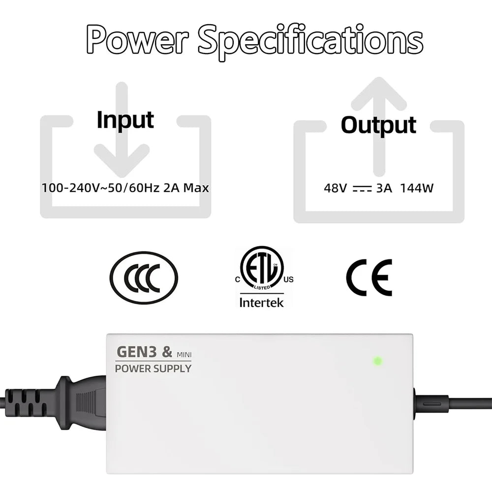 AC to DC Adapter for Starlink Gen 3 & Mini 100-240V view 4