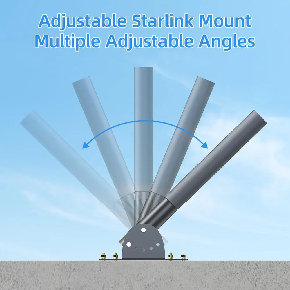 Adjustable Roof Pole Mount for Starlink Gen 2 view 5