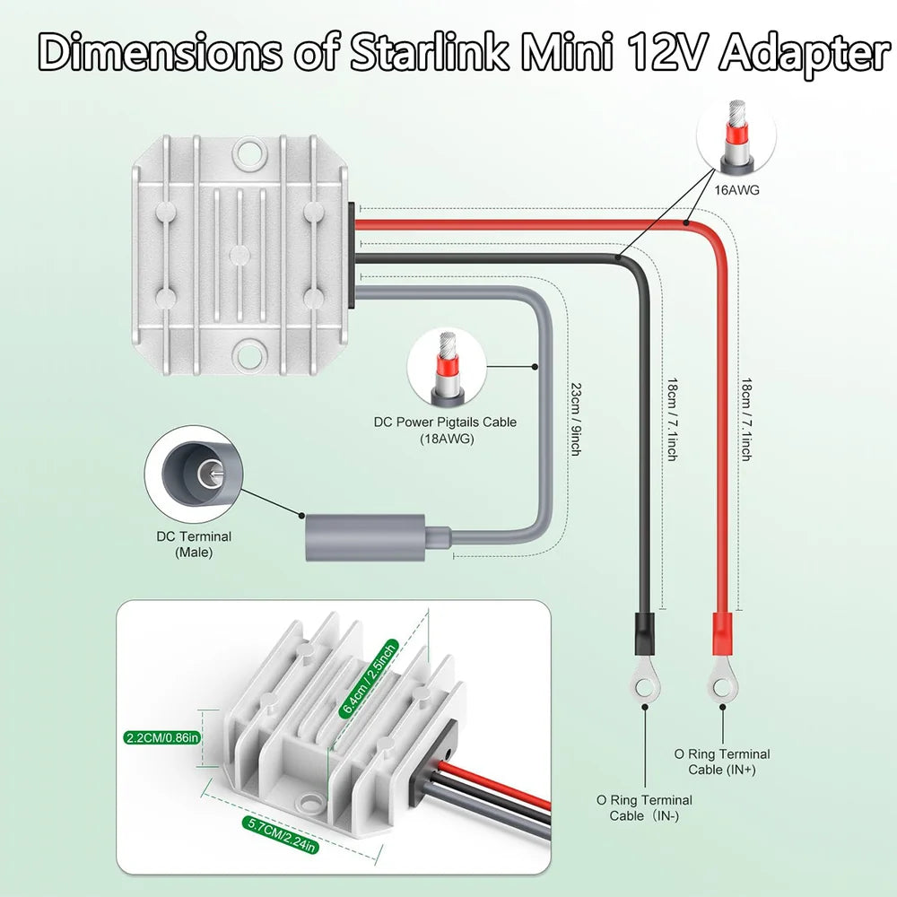 12V/24V to 30V Converter for Starlink Mini Vehicle view 4