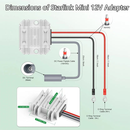 12V/24V to 30V Converter for Starlink Mini Vehicle view 4