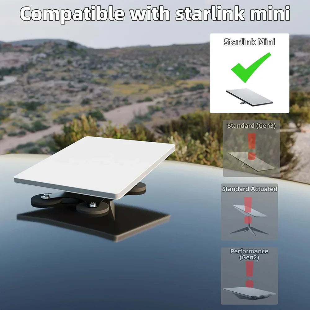 Starlink Mini No-Drill Magnetic Car Mount 2025 view 6
