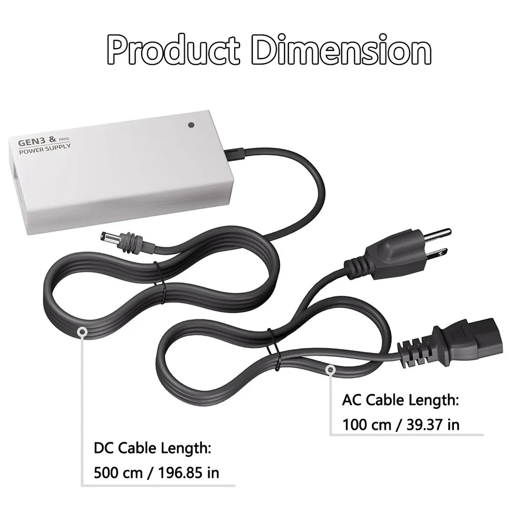 AC to DC Adapter for Starlink Gen 3 & Mini 100-240V view 5