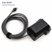 2 m (6.6 ft) M18-compatible slide-battery adapter to DC5521 power cable for Starlink Mini
