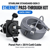 Starlink Standard Gen 3 data-only pass-through kit with 30 ft Cat6 cable