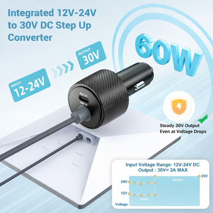 Starlink Mini 12V Car Adapter to 30V Boost Converter v2 view 2