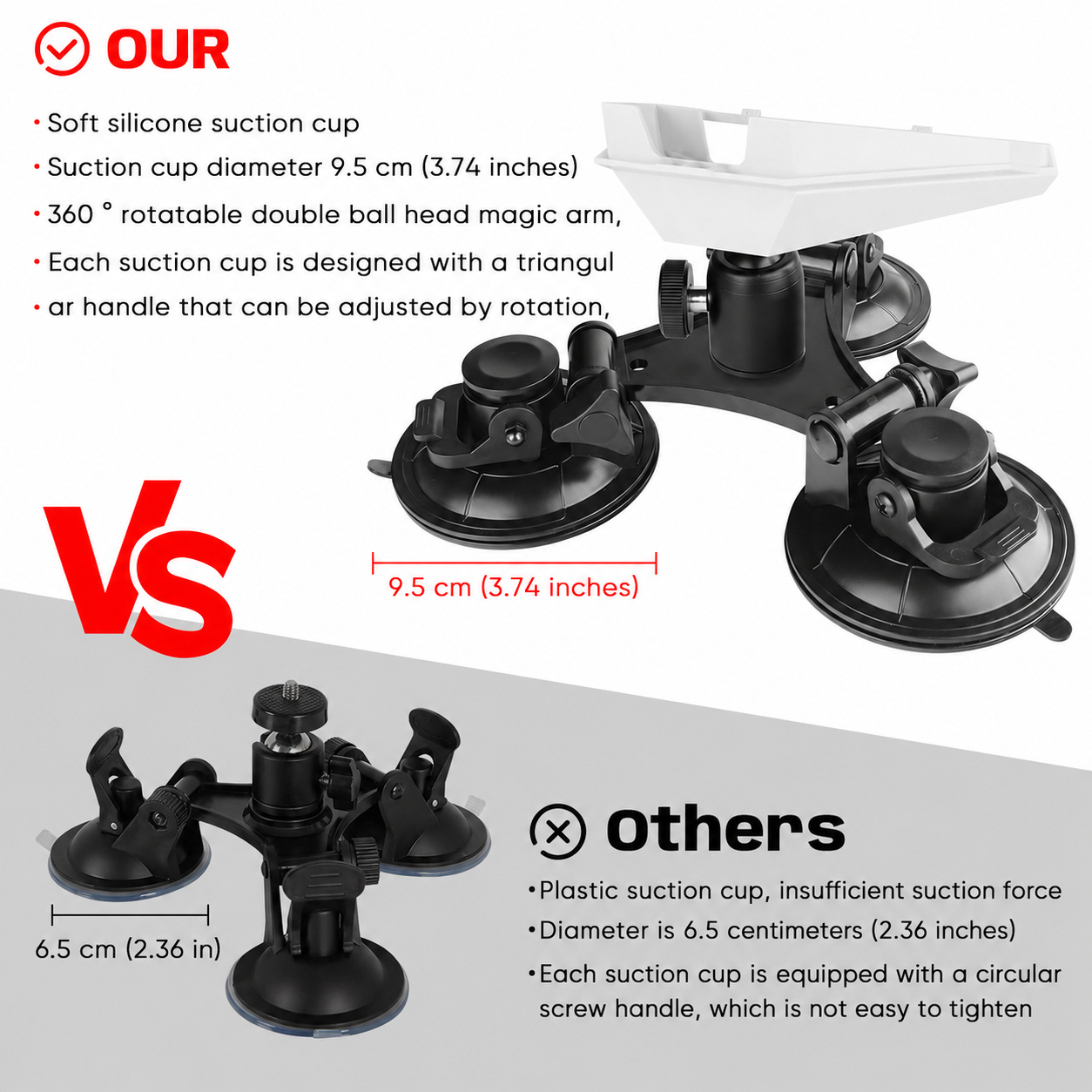 AerolinkGear Suction Mount for Starlink Mini view 3