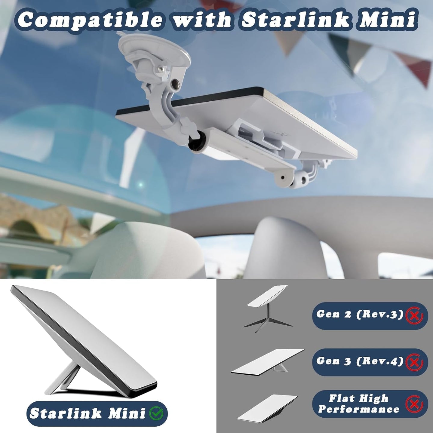 AerolinkGear Suction Mount for Starlink Mini view 6