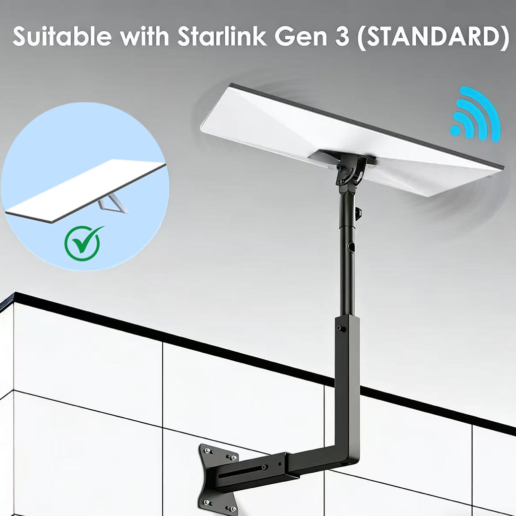 Starlink Gen 3 Eave Wall Mount Adjustable Angle view 2