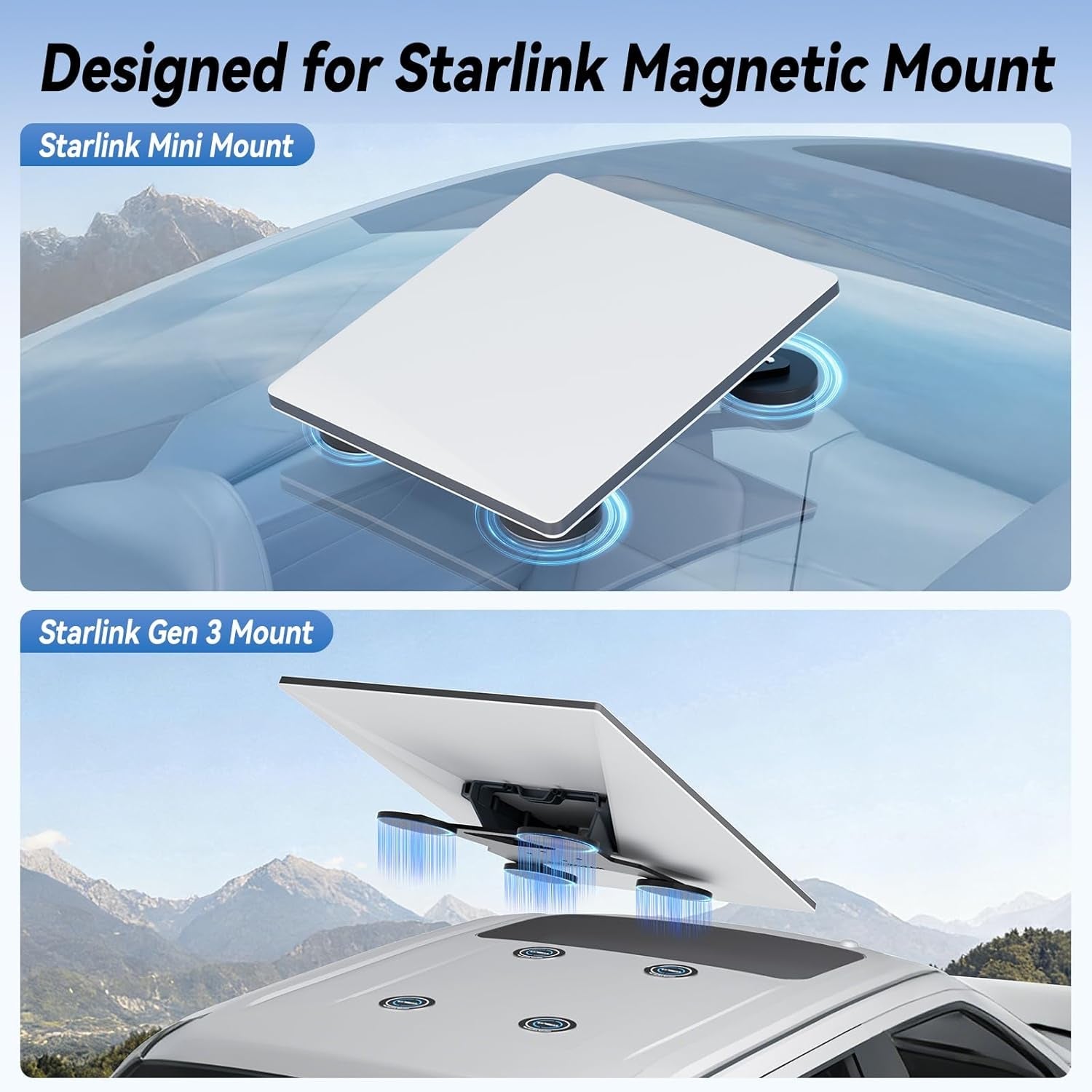 AerolinkGear Magnetic Mount for Starlink Mini view 6