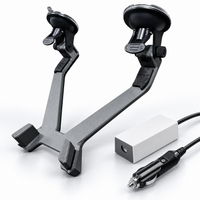 AerolinkGear Starlink Mini Glass Dock | Adjustable Dual-Cup Vehicle Mount
