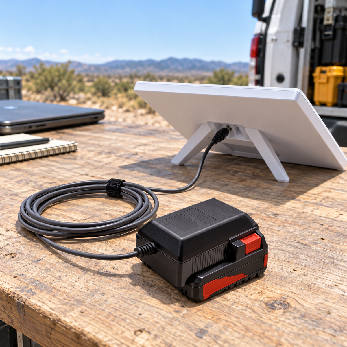 AerolinkGear M18-Compatible Battery to DC5521 Power Cable for Starlink Mini