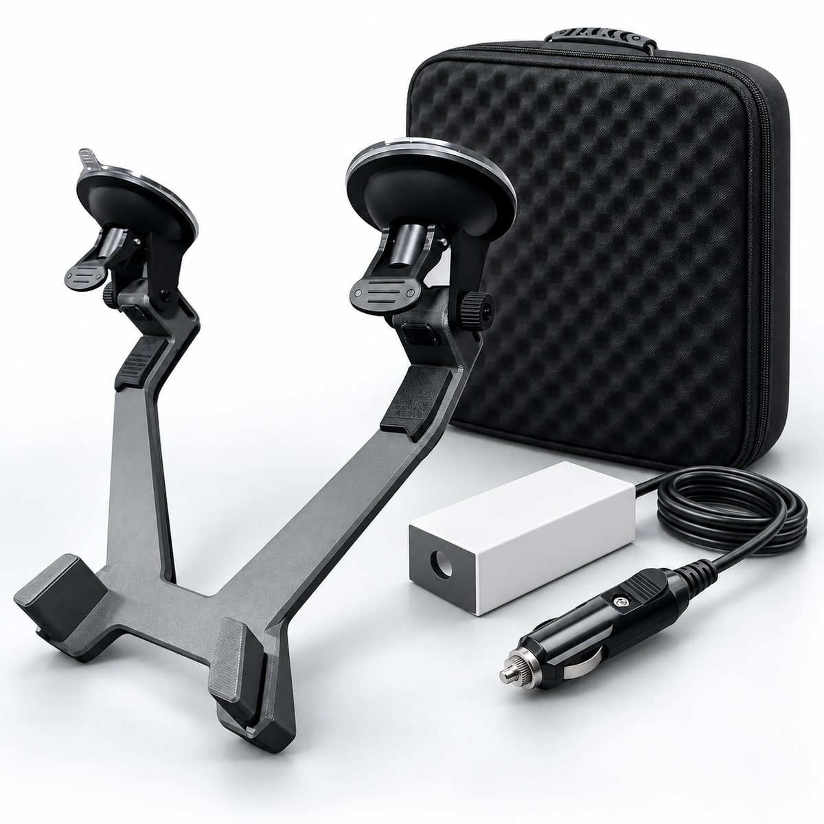 AerolinkGear Starlink Mini Glass Dock | Adjustable Dual-Cup Vehicle Mount