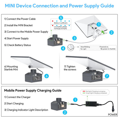 Starlink Mini Expandable Battery Pack 29700mAh Modular view 2