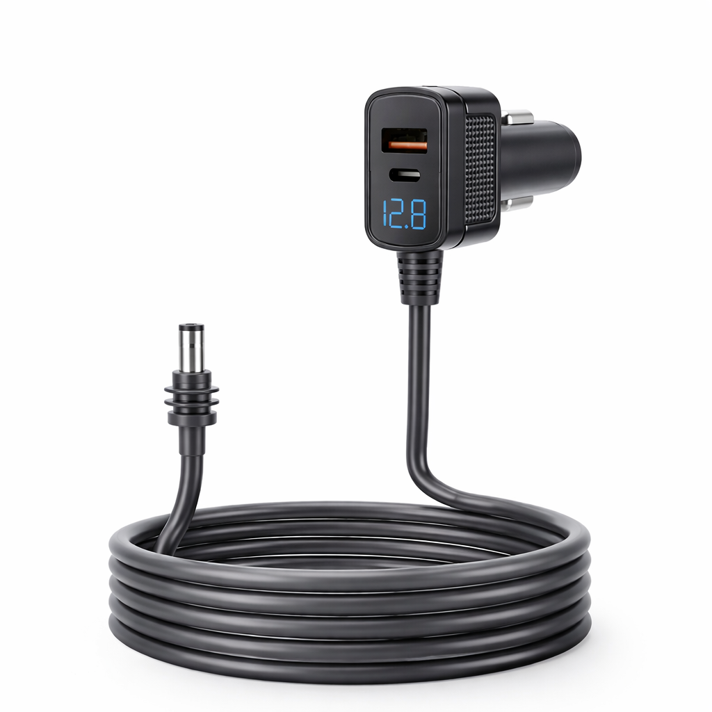 Starlink Mini Car Charger Cable Digital Display 3-in-1 view 2