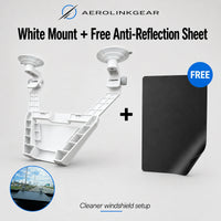 AerolinkGear Starlink Mini Glass Dock | Adjustable Dual-Cup Vehicle Mount
